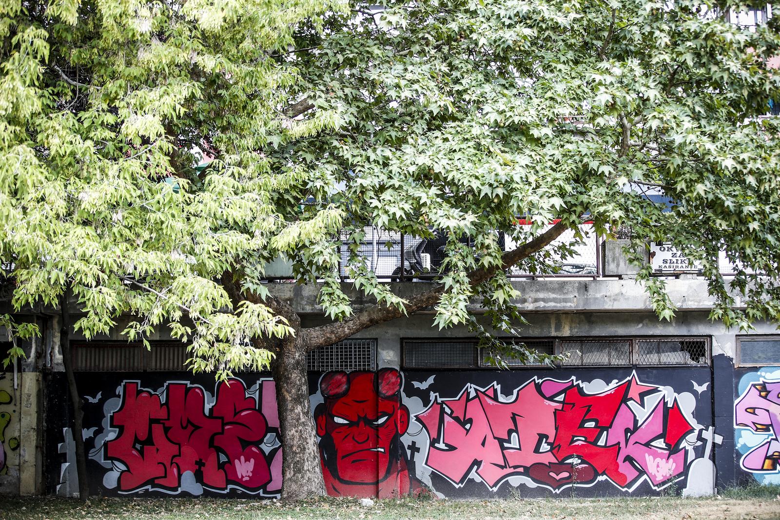 Grafiti na zidovima zagrebačkog naselja Savica