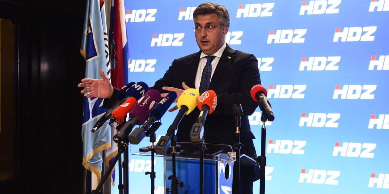 Zagreb: Andrej Plenkovi? obratio se medijima nakon sjednice Predsjedni�tva HDZ-a