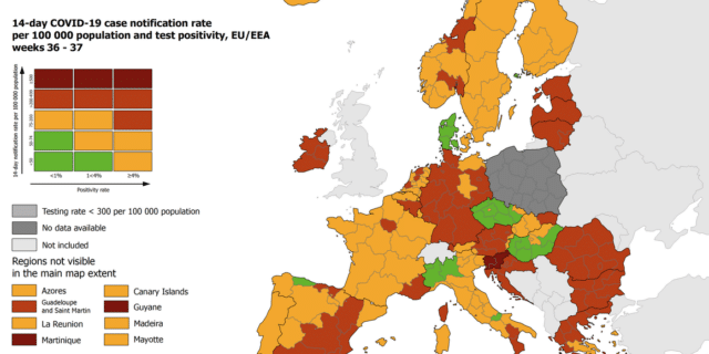 covid karta europe