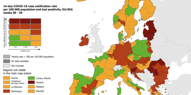 covid karta europe