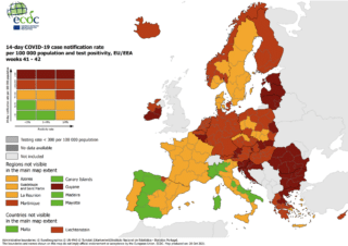 covid karta europe