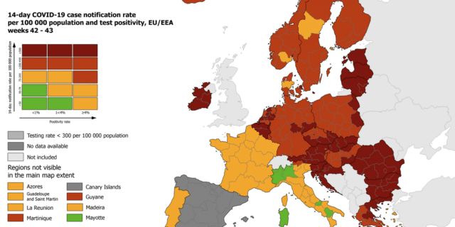 covid karta europe