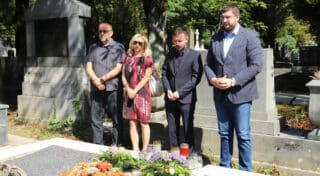 Izaslanstvo HNS-a na posljednjem počivalištu Savke Dabčević-Kučar