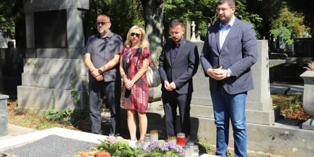 Izaslanstvo HNS-a na posljednjem počivalištu Savke Dabčević-Kučar