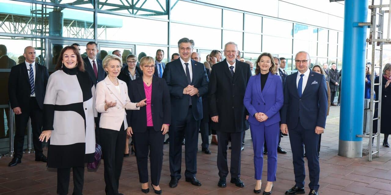 Obilježavanje članstva Hrvatske u Schengenskom prostoru i europodručju, Plenković i Von der Leyen stigli na Breganu