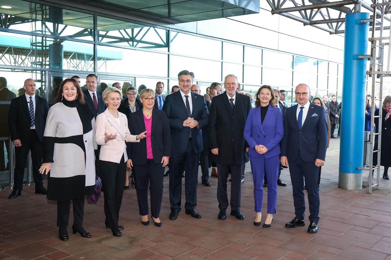 Obilježavanje članstva Hrvatske u Schengenskom prostoru i europodručju, Plenković i Von der Leyen stigli na Breganu