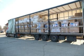U Jastrebarskom organiziran utovar humanitarne pomoći za Ukrajinu