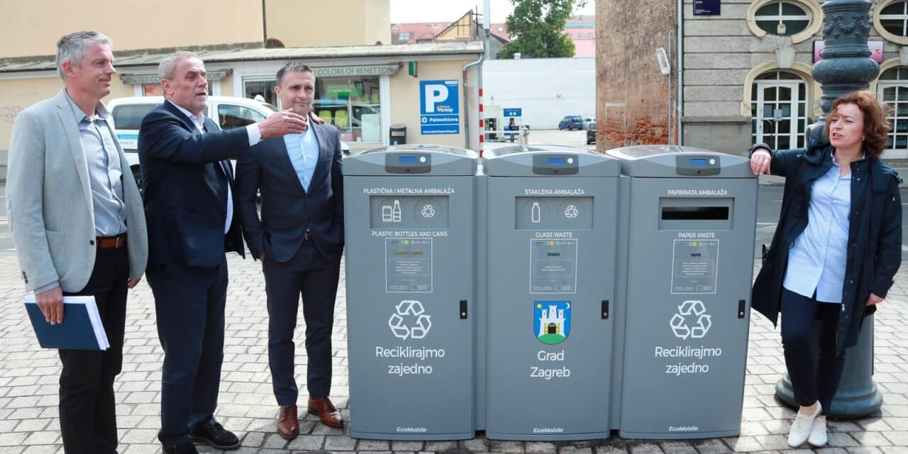Zagreb: Na Europskom trgu predstavljene pamente kante za otpad