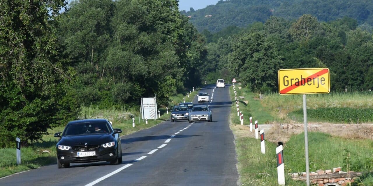 Cesta kod Graberja gdje su u prometnoj nesreći poginule dvije osobe