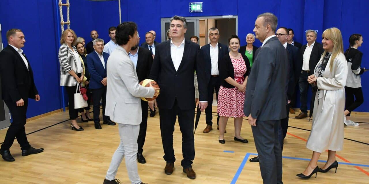 Koprivnica: Predsjednik Milanovića na otvorenju nove Osnovne škole Podolice
