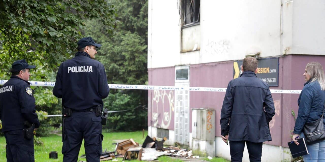Zagreb: Policijski očevid nakon požara u Trnskom, jedna osoba smrtno stradala
