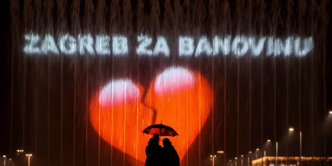 Zagrebačke fontane svijetle za Banovinu