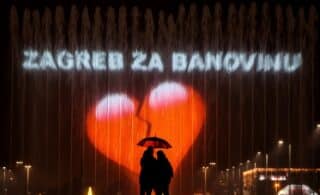 Zagrebačke fontane svijetle za Banovinu