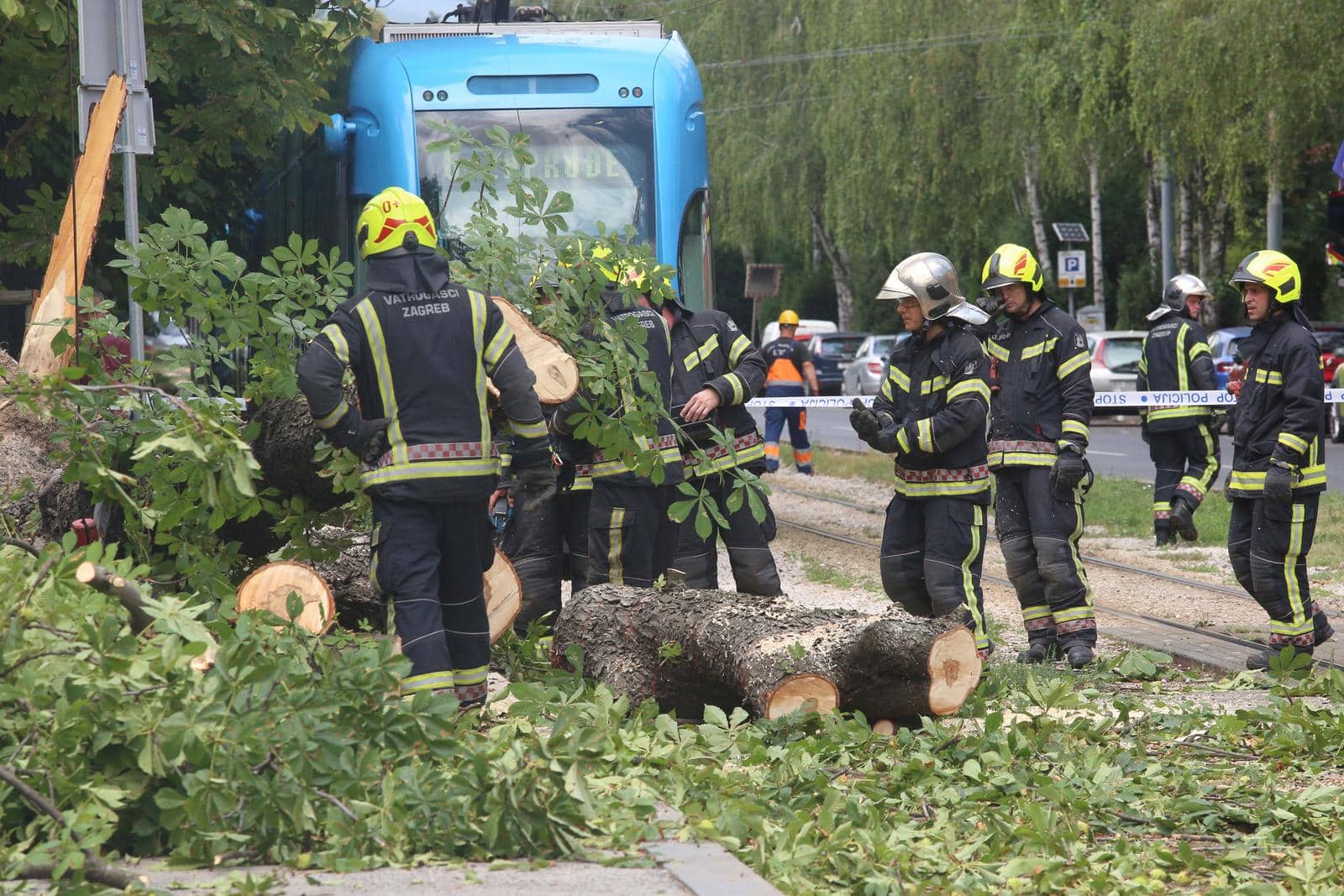 U centru Zagreba palo stablo