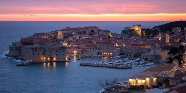 Zalazak sunca iznad Dubrovnika