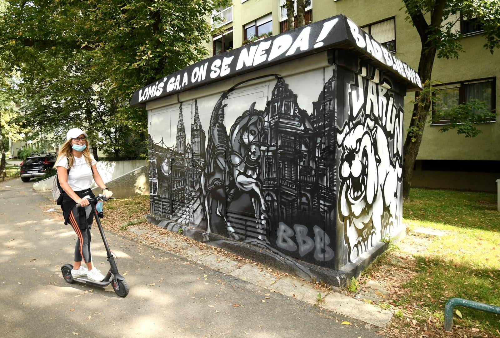 Grafit posvećen potresu koji je pogodio Zagreb osvanuo na trafostanici na Jarunu