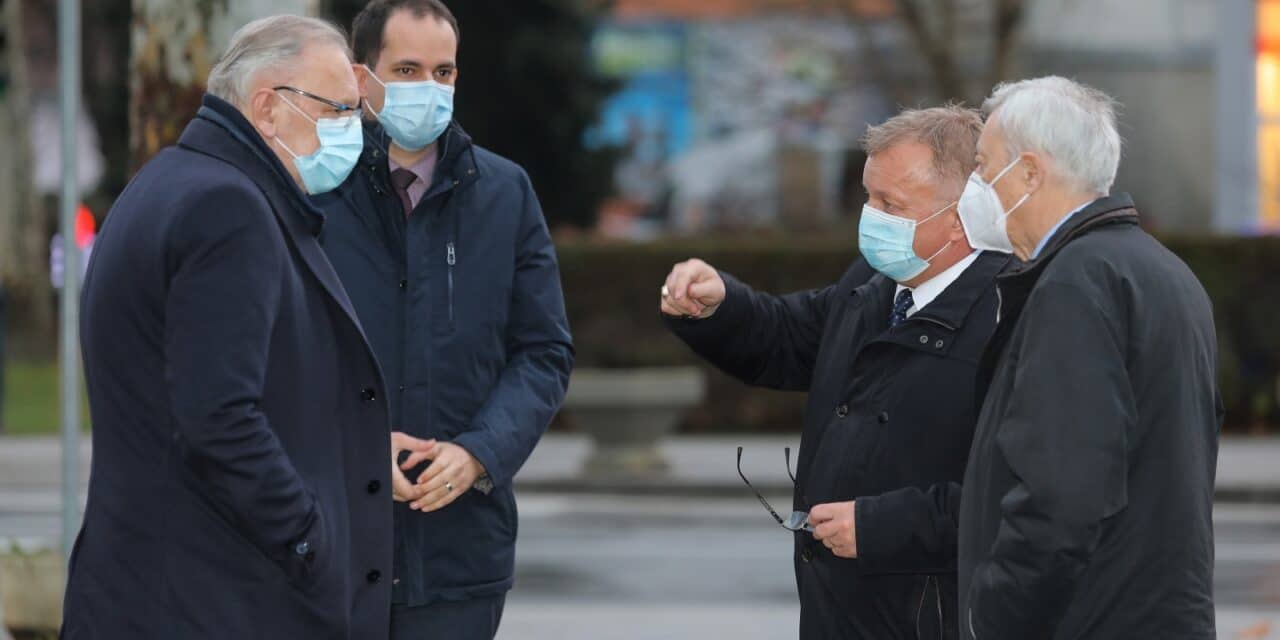 Zaprešić: Božinović, Malenica, Turk i Kožić održali konferenciju za medije