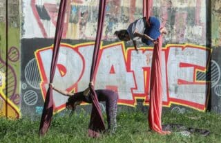Zagreb: Djevojke uvježbavaju akrobaciju na svili