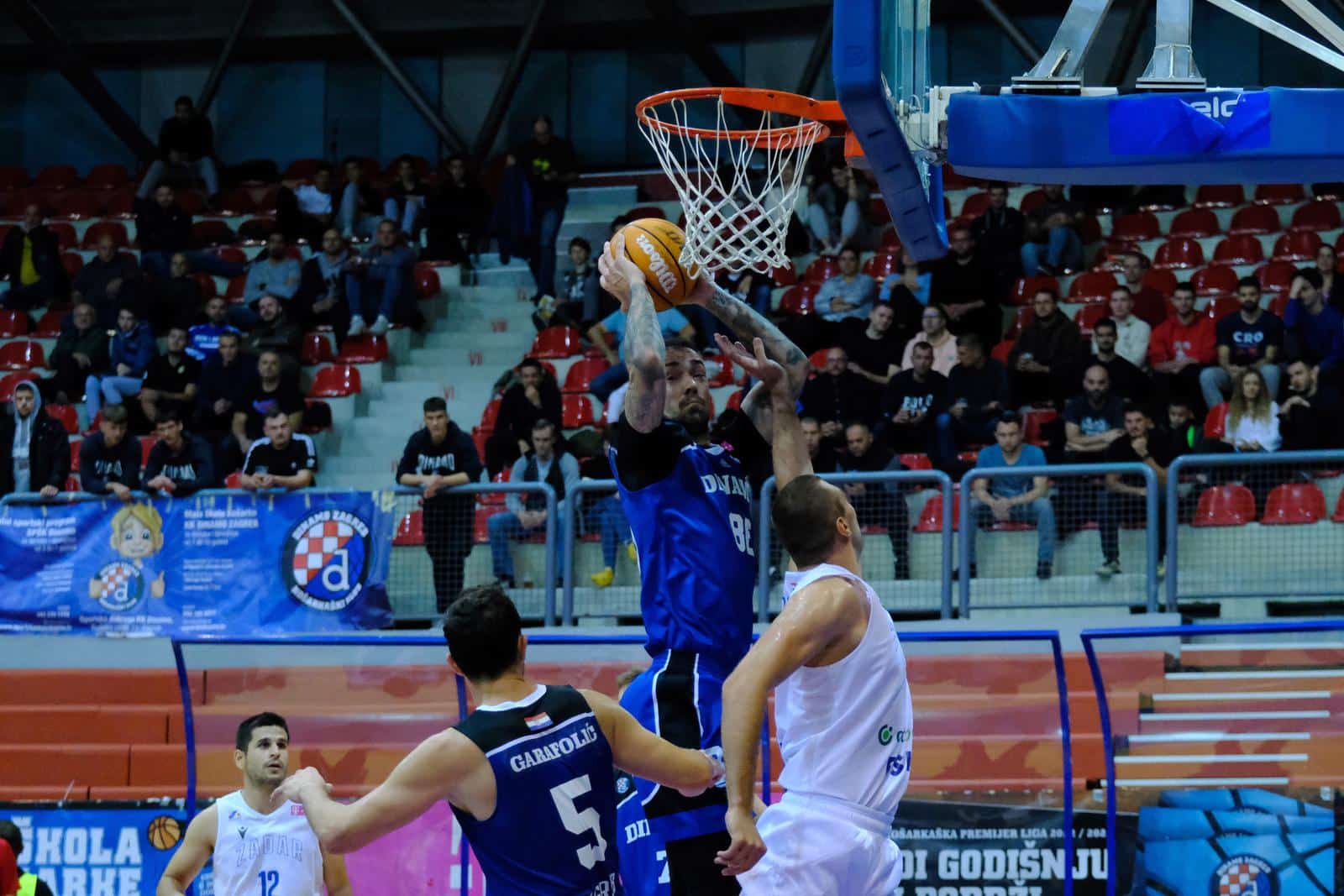 Zagreb: Košarkaška utakmica KK Zadar i KK Dinamo u sklopu 7. kola Premijer lige