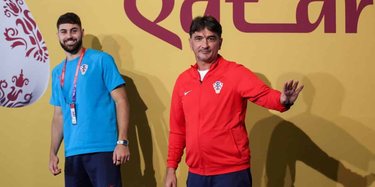 KATAR 2022 – Zlatko Dalić i Joško Gvardiol dolaze na konferenciju za medije