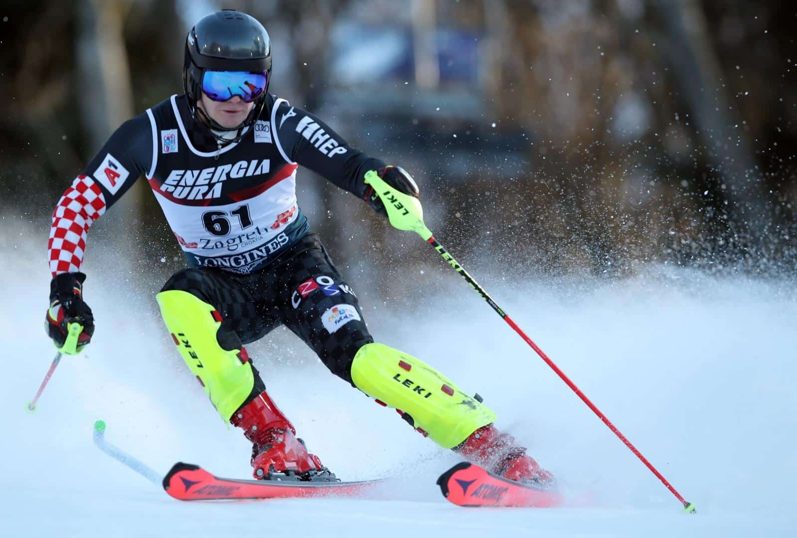 Zagreb: Prva vožnja muškog slaloma Audi FIS Svjetskog skijaškog kupa Snow Queen Trophy