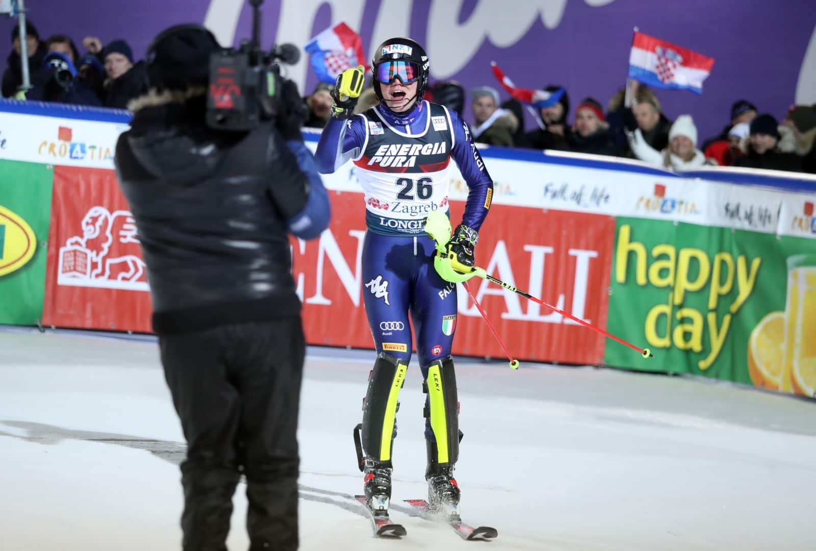 Zagreb: Druga vožnja muškog slaloma Audi FIS Svjetskog skijaškog kupa Snow Queen Trophy