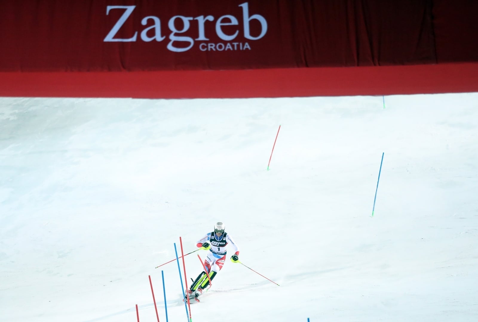 Zagreb: Druga vožnja muškog slaloma Audi FIS Svjetskog skijaškog kupa Snow Queen Trophy
