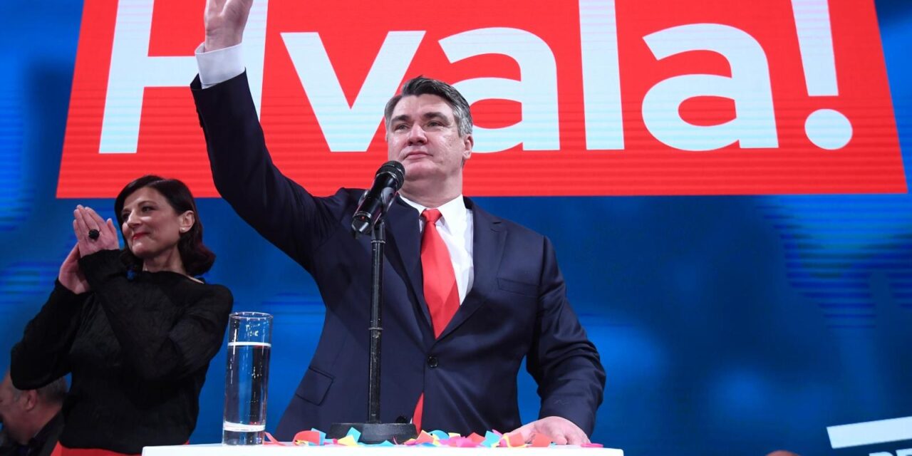 Zagreb: Novi hrvatski predsjednik, Zoran Milanović, održao govor