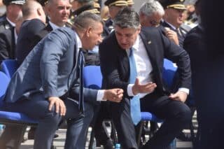 Predsjednik Milanović i Ante Gotovina porazgovarali uoči polaganja vijenaca u Kninu