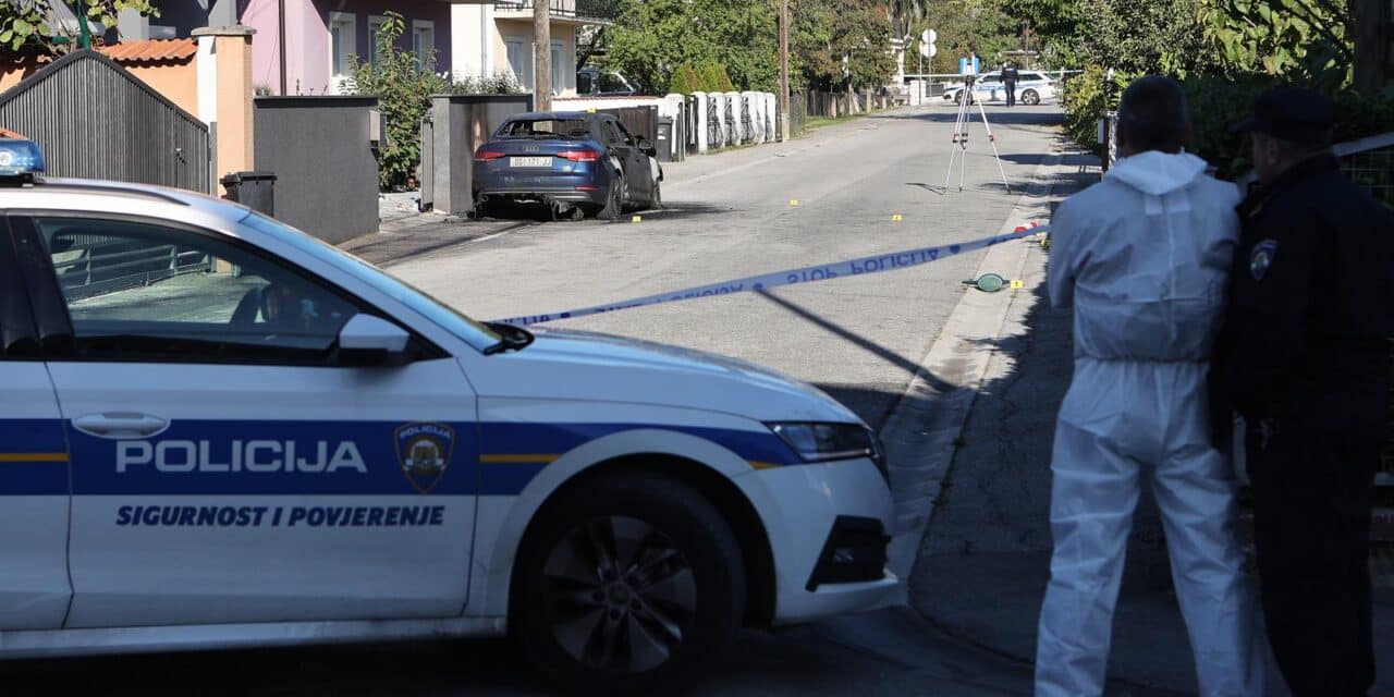 Sesvete: Policijski očevid nakon što je muškarac pucao u 56-godišnjaka i zapalio mu automobil