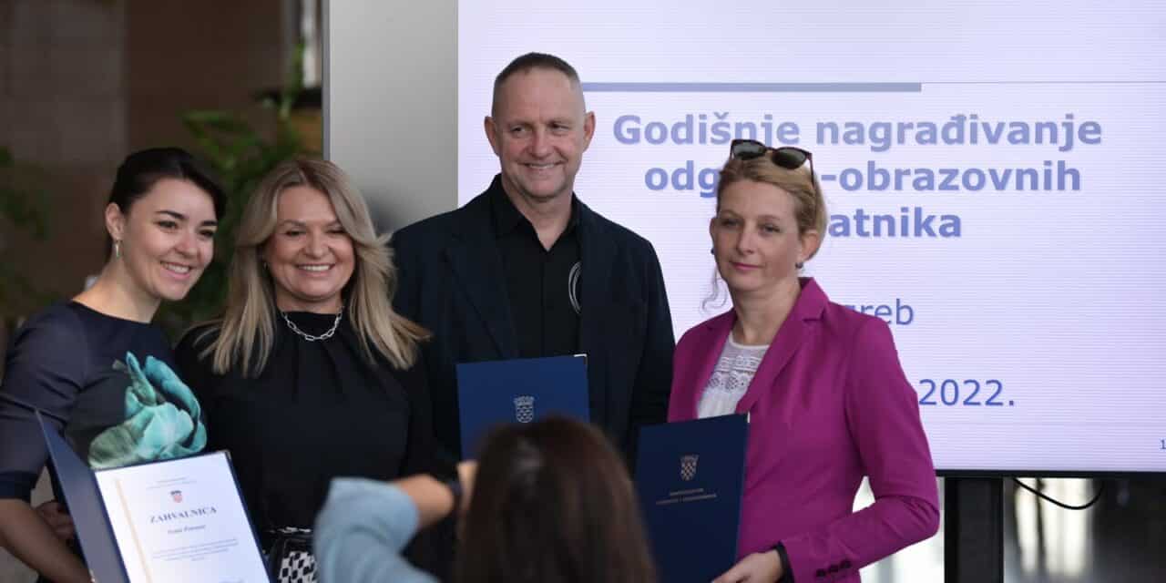 Zagreb: Ministarstvo znanosti i obrazovanja na Svjetski dan učitelja nagradilo je najbolje odgojno-obrazovne djelatnike