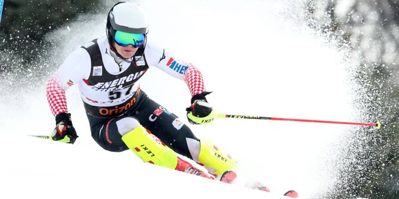 Zagreb: Hrvatski skijaši u prvoj vožnji muškog slaloma Snow Queen Trophy 2019.