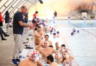 Zagreb: Otvoreni trening vaterpolo reprezentacija Hrvatske i Rusije uoči odlaska na Euro u Budimpeštu