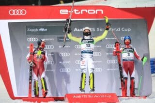 Zagreb: Dodjela medalja muškog slaloma Audi FIS Svjetskog skijaškog kupa