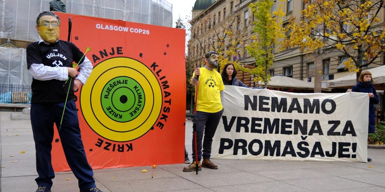 Zagreb: Performans Zelena akcije povodom globalnog dana akcije za klimatsku pravdu