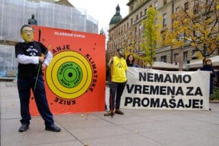 Zagreb: Performans Zelena akcije povodom globalnog dana akcije za klimatsku pravdu