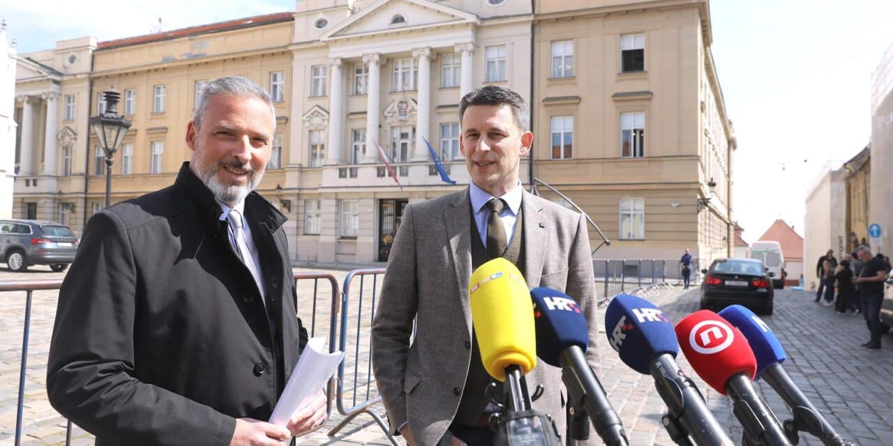 Zagreb: Most održao konferenciju za medije na Trgu sv Marka