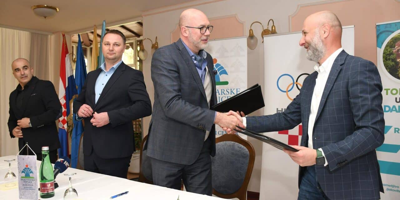 Potpisivanje ugovora o suradnji između Hrvatskog olimpijskog odbora i Daruvarskih toplica
