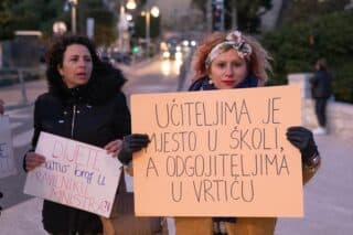 Dubrovnik: Prosvjed radnica i radnika u dječjim vrtićima povodom izmjena Zakona o predškolskom odgoju i obrazovanju