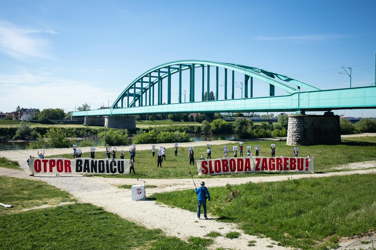 Zagreb: Prosvjedna akcija protiv Milana Bandića