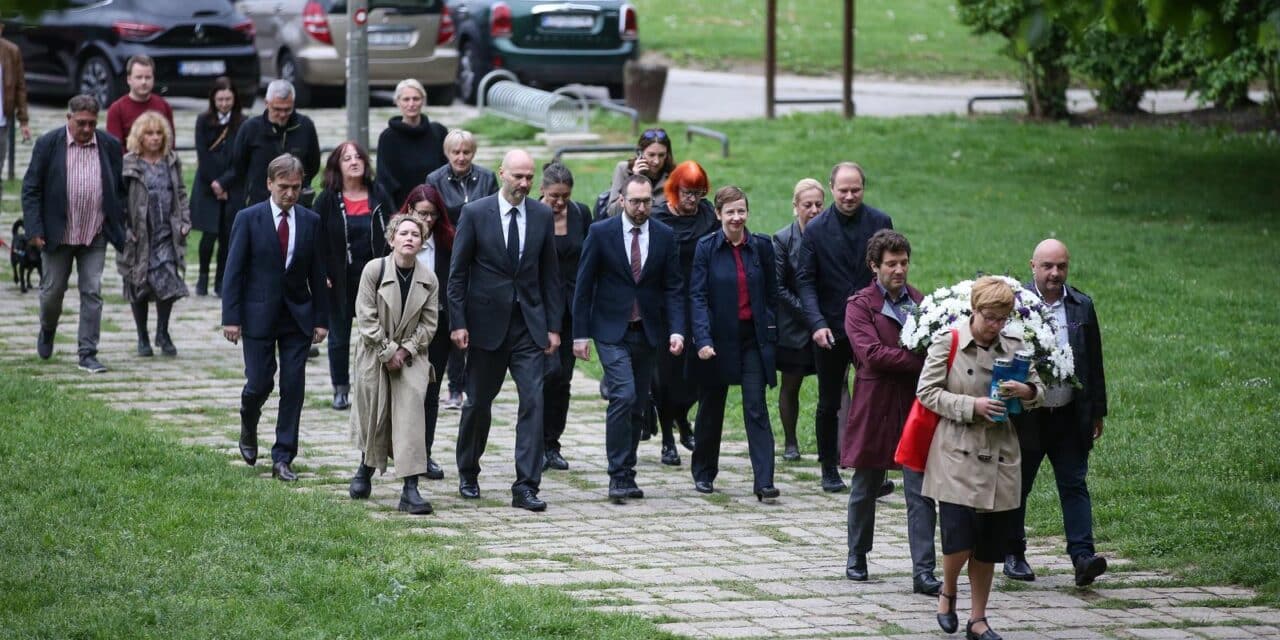 Polaganje vijenaca i obilježavanje Dana pobjede nad fašizmom i Dana oslobođenja Zagreba