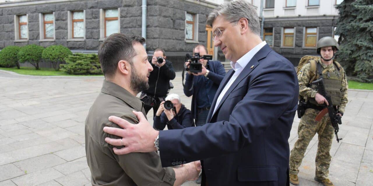 Kijev: Andrej Plenković i Volodimir Zelenski nakon sastanka obratili se medijima