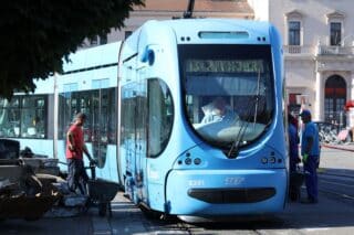 Zagreb: Počeli radovi na sanaciji tramvajske pruge na Trgu kralja Tomislava