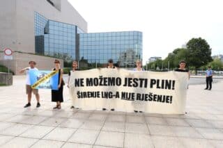 Zagreb: Prosvjed Zelene akcije ispred NSK