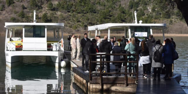 Na Roškom slapu u NP Krka predstavljeni novi elektrobrodovi