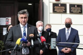 Premijer Plenković sastao se s gradonačelnikom Ivanić-Grada, Javorom Bojanom Lešom