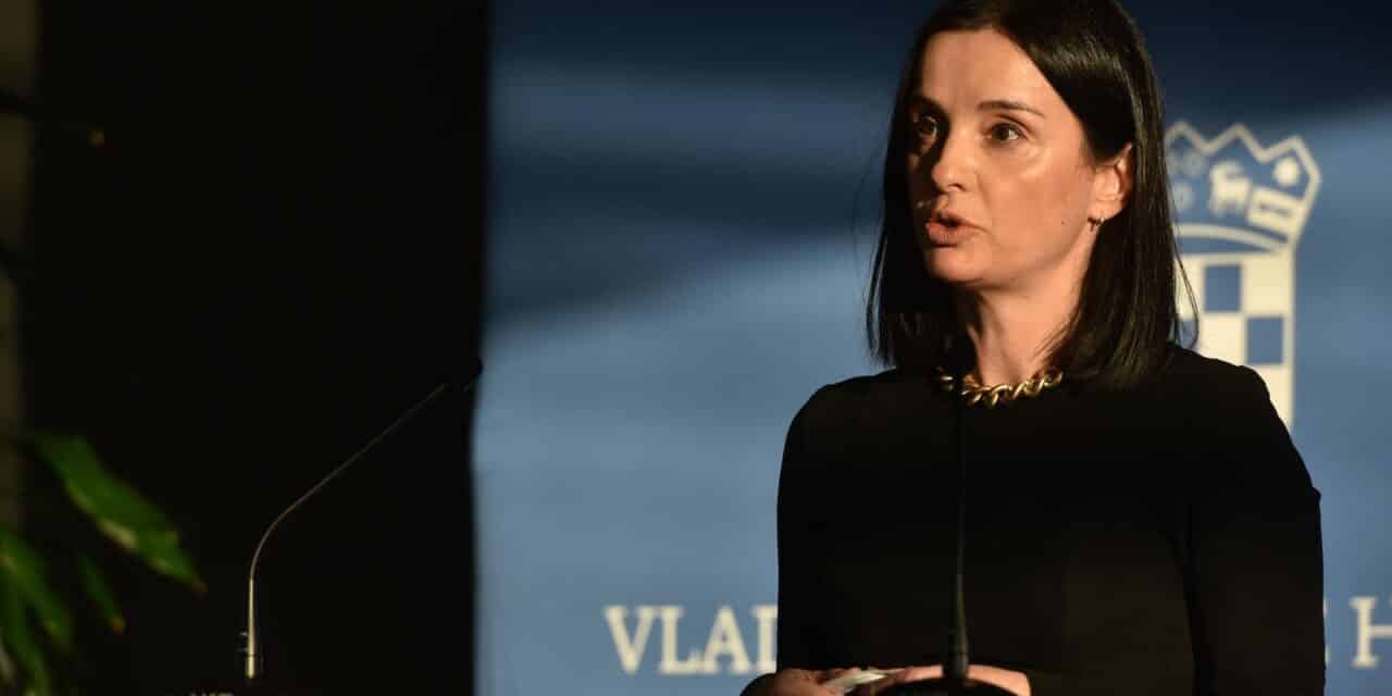 Zagreb: Ministrica Marija Vučković obratila se medijima nakon sjednice Vlade