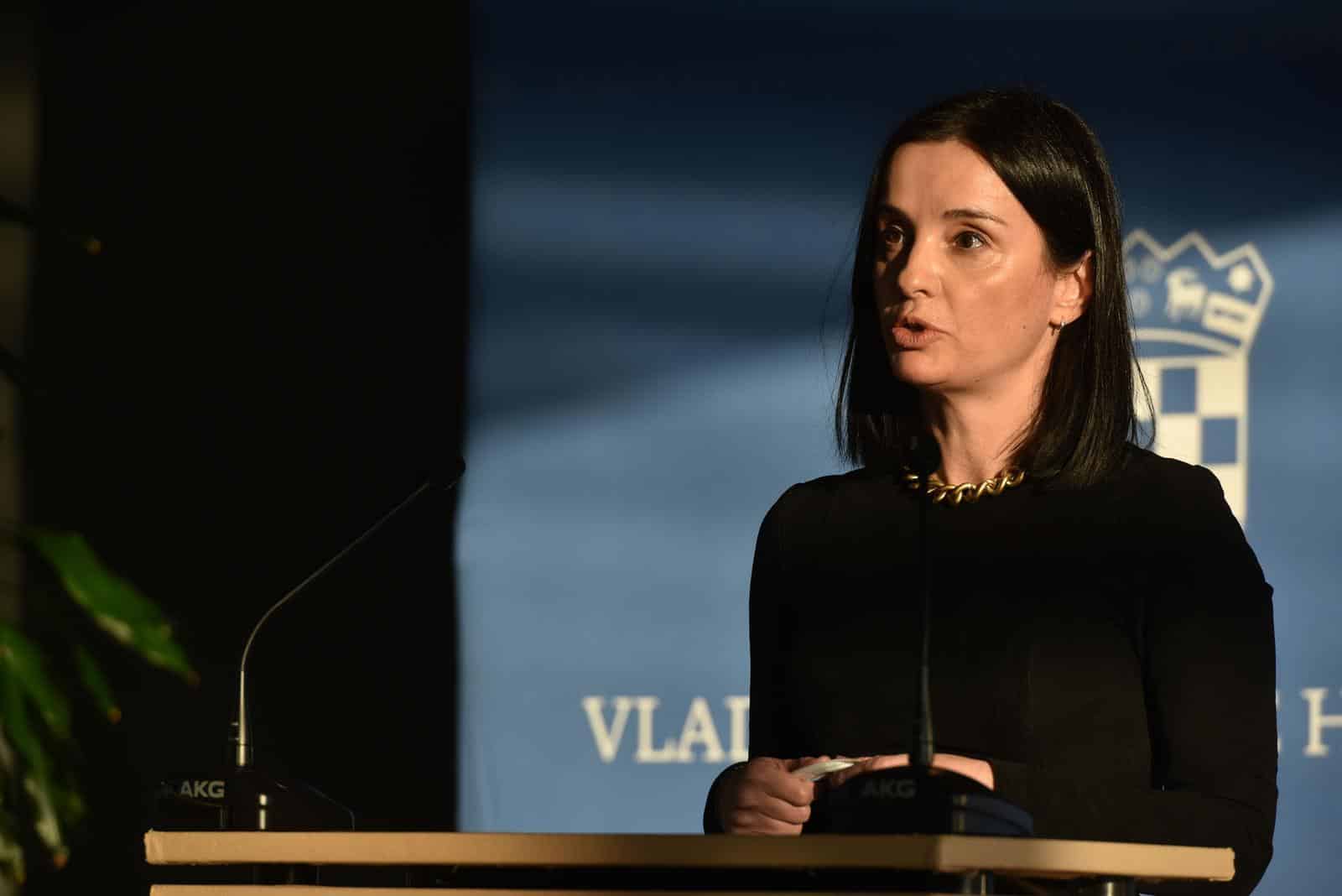 Zagreb: Ministrica Marija Vučković obratila se medijima nakon sjednice Vlade