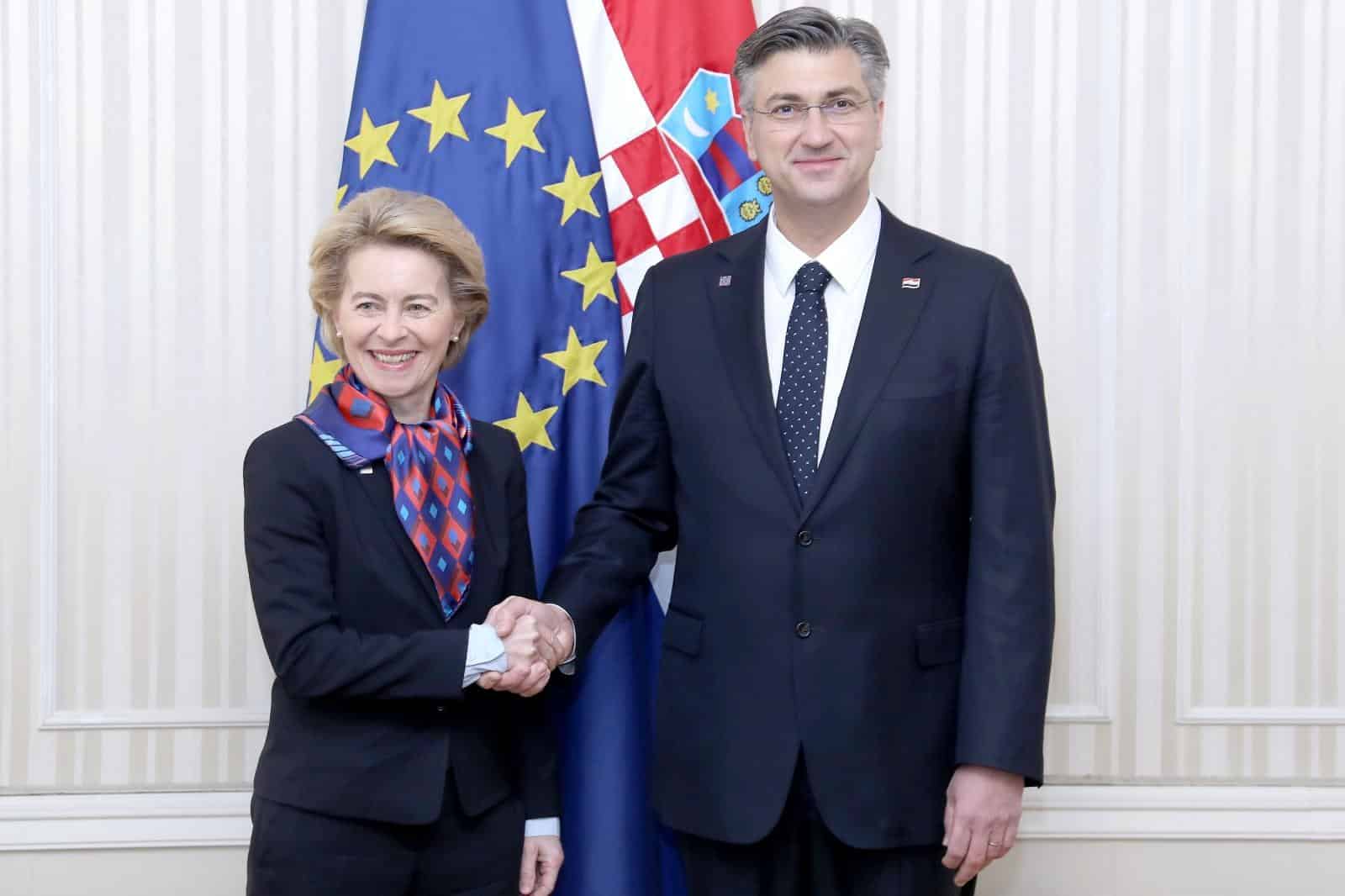 Zagreb: Sastanak Andreja Plenkovića i Ursule von der Leyen