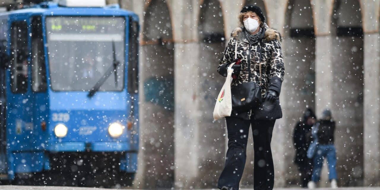 Zagreb: Snijeg u centru grada